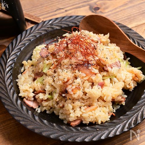 炊くだけチャーハン「米粉でパリもちおこげチャーハン風釜飯」