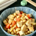 しょうゆが香ばしい！お豆と厚揚げのしょうゆ炒め