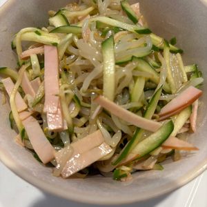 yaskjの作ってみた!投稿(きゅうりともやしのさっぱり中華サラダ)