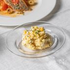 【オリーブとゆで卵のポテトサラダ】白ワインと♪