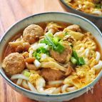 コスパ抜群で旨みたっぷり！
かきたま肉だんごうどん