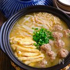豚団子と細切り大根の旨だし味噌鍋