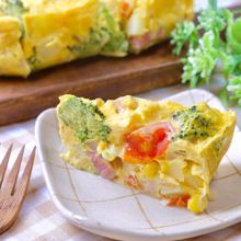 『レンジで作る☆スパニッシュオムレツ』