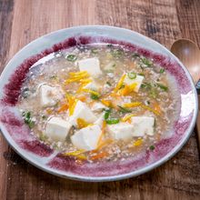 優しい味「鶏ひき肉と豆腐の白だしあんかけ」