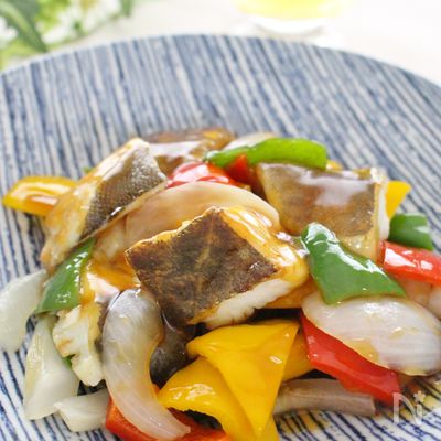 タラと野菜の甘酢あんかけ