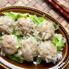 《レンジで簡単》豆腐でふわふわ♪♪カニカマ焼売