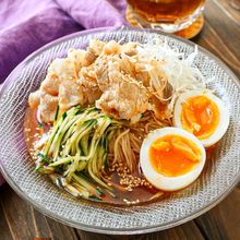 【韓国風豚しゃぶネギそうめん】スープまで飲み干す感動の旨さ♡