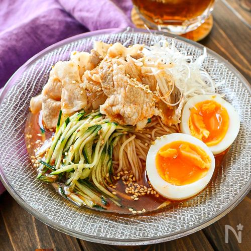 【韓国風豚しゃぶネギそうめん】スープまで飲み干す感動の旨さ♡