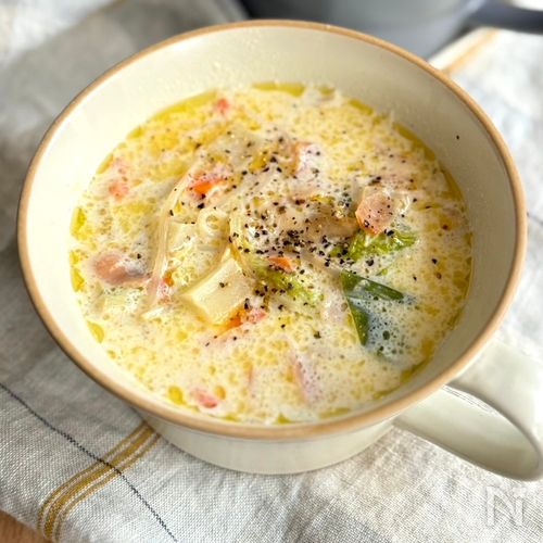 ごろごろ野菜のミルクスープ