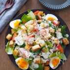 野菜がもりもりいけちゃう♪厚揚げのシーザー風ヘルシーサラダ