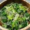 楽ラク手抜キッチン🐶🐾の作ってみた!投稿(青梗菜とカリカリちりめんじゃこの中華サラダ)