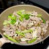 豚肉と小松菜のふわたまバター醤油炒めの工程5