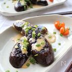 醤油マヨソースで食べる！茄子の洋風ステーキ