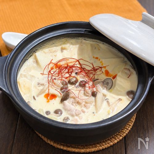 メインになる!ほっこり濃厚『具だくさん豆乳味噌スープ』