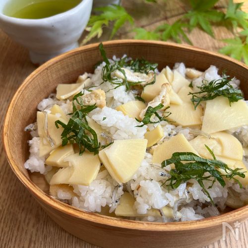 白だしで味わう筍とちりめんじゃこの混ぜ寿司