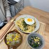 お腹空いたねこの作ってみた!投稿(ワンパン♪生クリーム不要『きのこたっぷり明太クリームパスタ』)