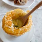 かぼちゃとベーコンのカレーシチューポットパイ