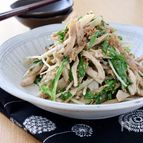 ごぼうと水菜のごまだれサラダ