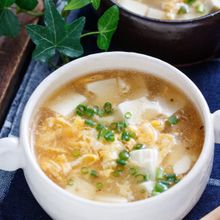 ふわふわ豆腐の中華風♡生姜あんかけスープ【#とろみづけ不要】