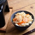 ごま油がアクセント「ごま油香る海鮮五目釜飯」