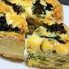 サトちゃんの作ってみた!投稿(デパ地下越え!菜の花と照り焼き筍の白みそ豆乳キッシュ)