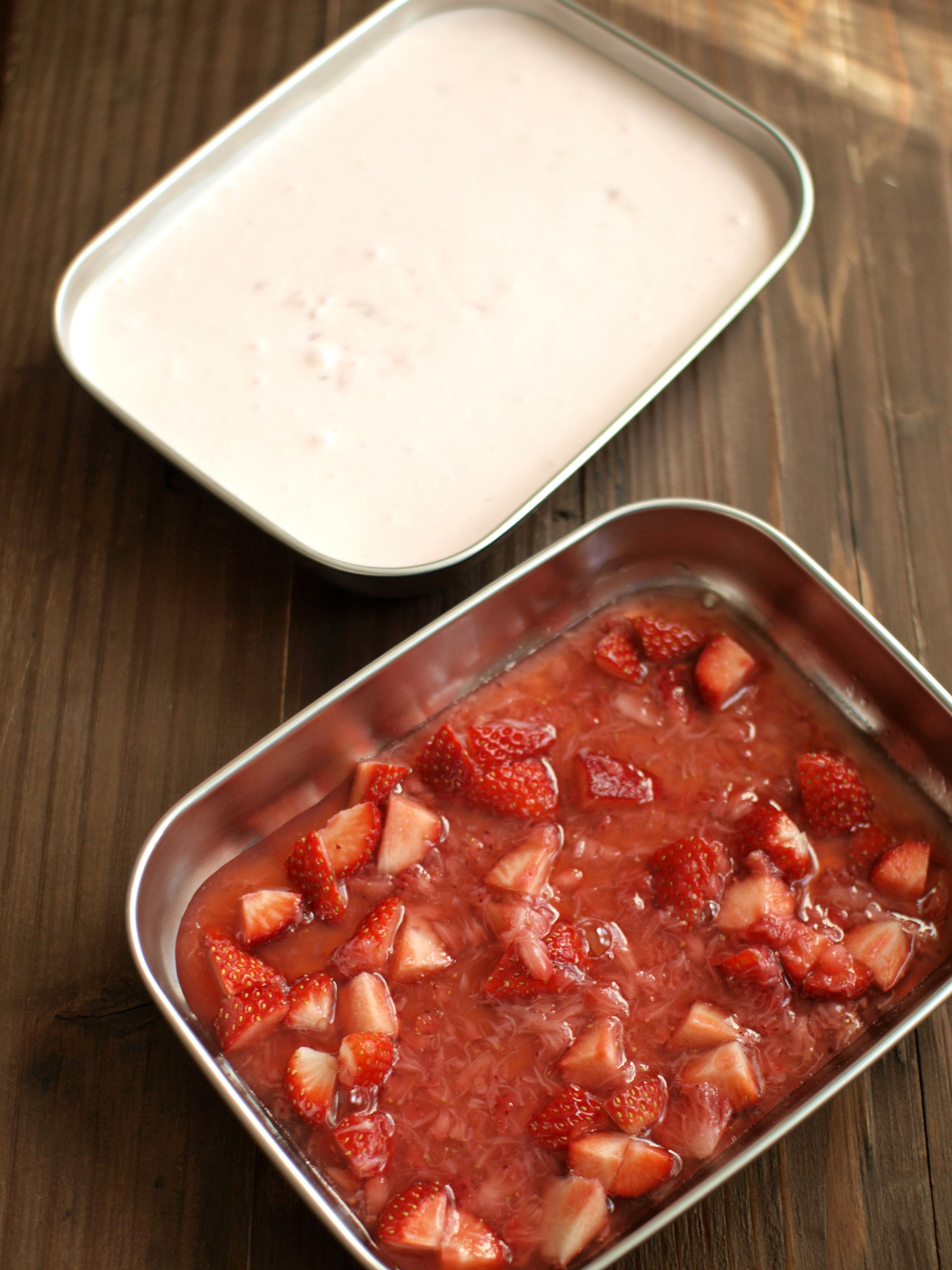 苺のグラスデザート。 | レシピサイトNadia