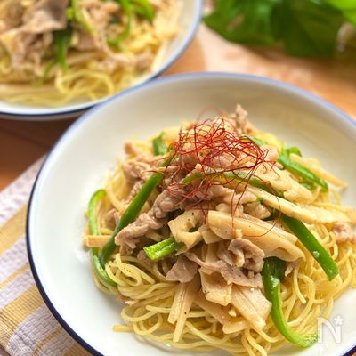 食べ応え抜群*チンジャオロース焼きそば