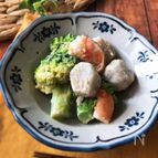 『何にでも合う明太マヨ♡』えびとブロッコリーの明太マヨサラダ