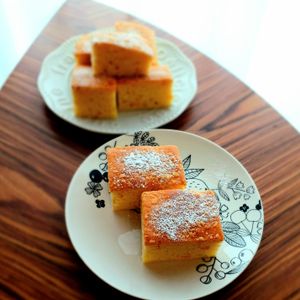 580192の作ってみた!投稿(【柚子のスクエアケーキ】ホットケーキミックスで簡単！)