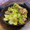 ゆーなの作ってみた!投稿(鶏肉ときゃべつと椎茸の旨だし味噌マヨ炒め)