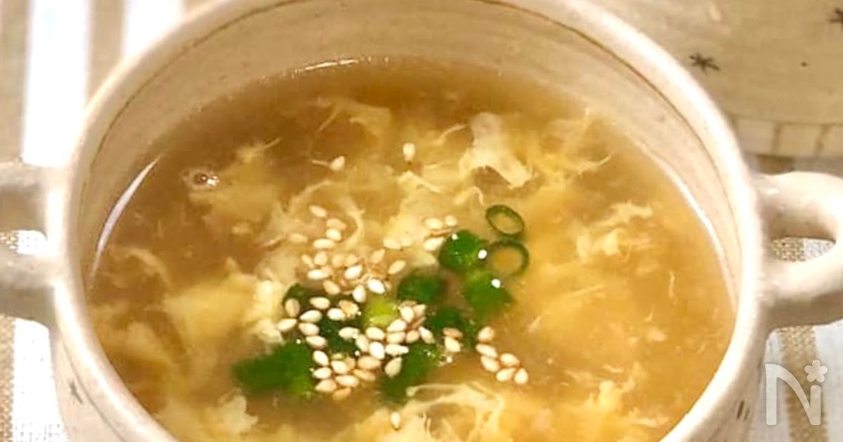 【中華料理店のたまごスープ】ふわふわ卵♡3分で完成！