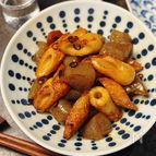 【こんにゃくと竹輪のピリ辛煮】晩酌のお供、お弁当にも大活躍♪