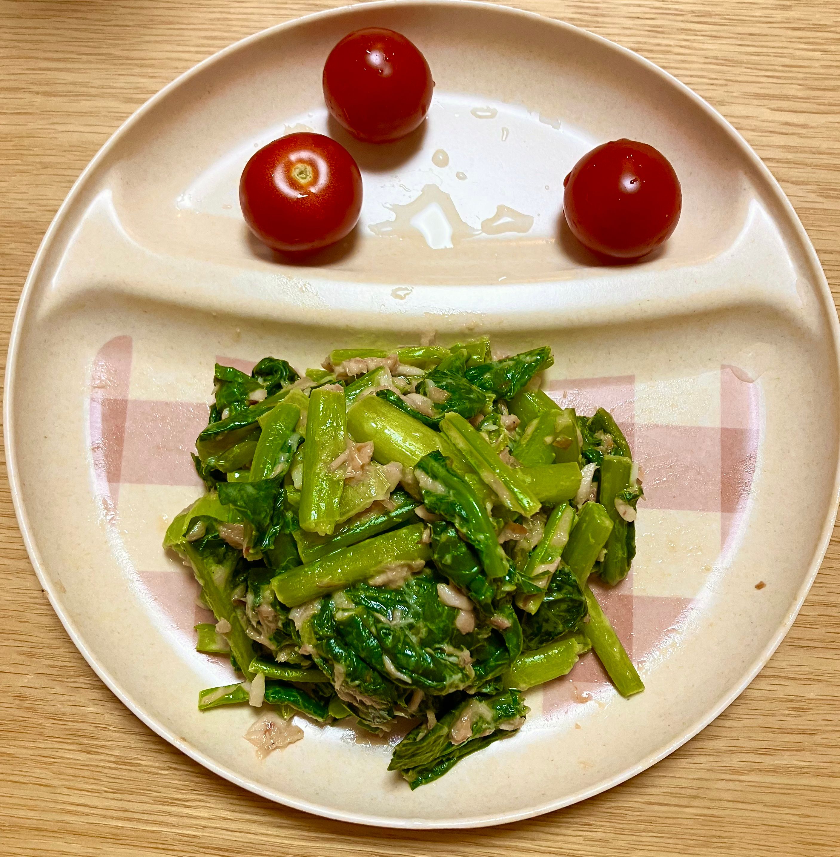 小松菜とツナの無限サラダ【#作り置き#ポリ袋#塩茹で不要】の