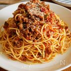 夏野菜たっぷり♩【ミートソースパスタ】