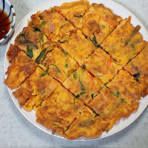 ひろりぃの作ってみた!投稿(【豆腐キムチチヂミ】10分 腸活食材たっぷり)
