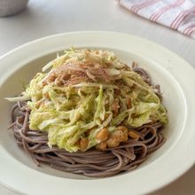 混ぜるだけ!腸活ねばねば蕎麦