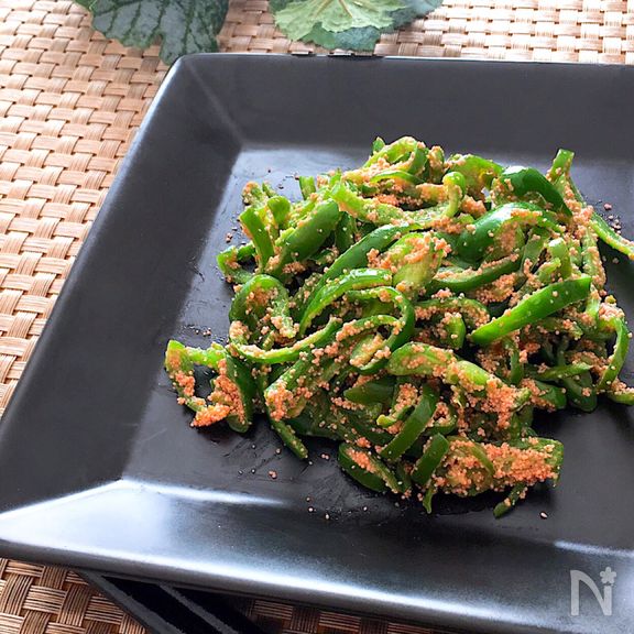材料たったの3つ・マヨが油がわり♡明太和え無限ピーマン
