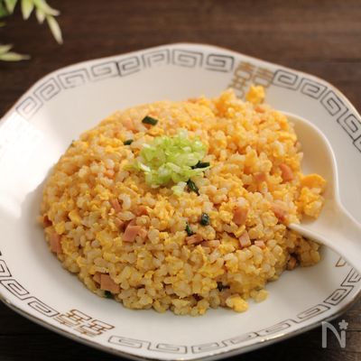 レンジで簡単！本格炒飯☆焦がしネギ油