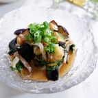 お刺身をもっと美味しくおしゃれな一品に！ナスとイカのマリネ
