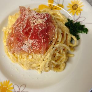 サラの作ってみた!投稿(ヘルシー*冷製カルボナーラ(生クリーム&牛乳不使用))