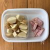 ワンパン10分！【コンソメベーコンポテト】揚げ焼きでOK♩の工程1