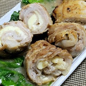 ヴェルの作ってみた!投稿(巻いて焼くだけ♪【とろ〜りチーズチャーシュー】)