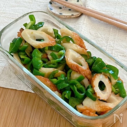 簡単！ピーマンとちくわのバター醤油炒め