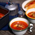 コンビーフのトマトスープパスタ