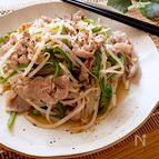 調味料一律小さじ1♡豚ばらともやしとピーマンの和風炒め