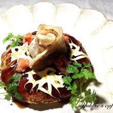 グルテンフリーの豚薔薇お好み焼き