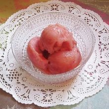 蜂蜜漬けいちじくのフルーツアイス♪