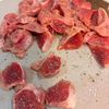『おつまみに最高！』砂肝と椎茸とピーマンのにんにくポン酢炒めの工程2
