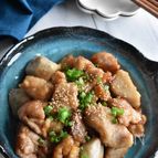 【鶏もも肉と里芋のオイスターソース煮】ご飯もお酒も進む！