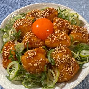 楽ラク手抜キッチン🐶🐾の作ってみた!投稿(【ささみのユッケ風丼】ごはんが無限に進む…！)